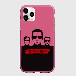 Чехол iPhone 11 Pro матовый Группа Depeche Mode, цвет: 3D-малиновый