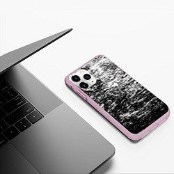 Чехол iPhone 11 Pro матовый Краска и потертости!, цвет: 3D-розовый — фото 2