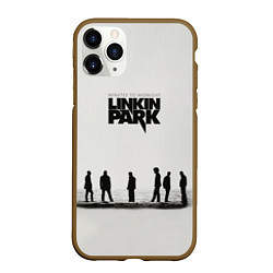 Чехол iPhone 11 Pro матовый Группа Linkin Park, цвет: 3D-коричневый