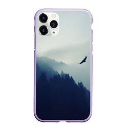 Чехол iPhone 11 Pro матовый Орел над Лесом