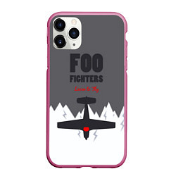 Чехол iPhone 11 Pro матовый Foo Fighters: Learn to fly, цвет: 3D-малиновый