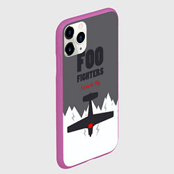 Чехол iPhone 11 Pro матовый Foo Fighters: Learn to fly, цвет: 3D-фиолетовый — фото 2