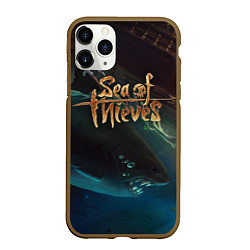 Чехол iPhone 11 Pro матовый Sea of thieves, цвет: 3D-коричневый