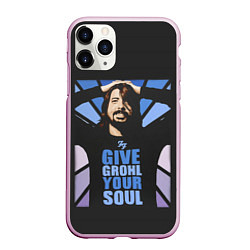 Чехол iPhone 11 Pro матовый Give Grohl Your Soul