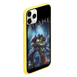 Чехол iPhone 11 Pro матовый Quake: Soldier Champion, цвет: 3D-желтый — фото 2