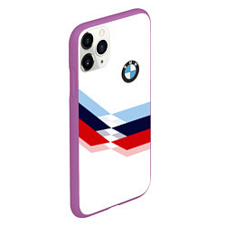 Чехол iPhone 11 Pro матовый BMW БМВ WHITE, цвет: 3D-фиолетовый — фото 2