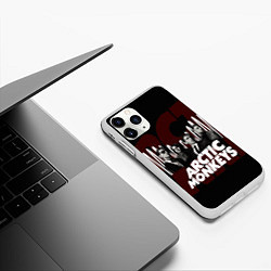 Чехол iPhone 11 Pro матовый Arctic Monkeys: White Waves, цвет: 3D-белый — фото 2