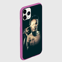 Чехол iPhone 11 Pro матовый HIM, цвет: 3D-фиолетовый — фото 2