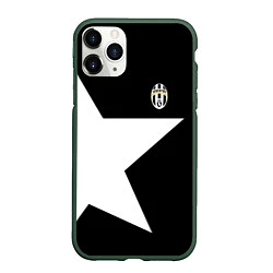 Чехол iPhone 11 Pro матовый FC Juventus: Star, цвет: 3D-темно-зеленый