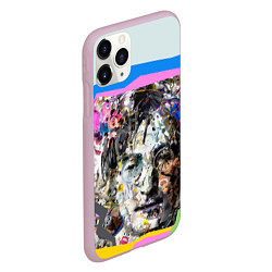 Чехол iPhone 11 Pro матовый John Lennon: Abstraction, цвет: 3D-розовый — фото 2