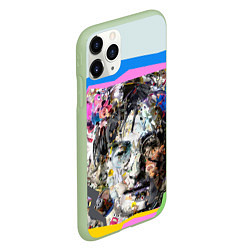 Чехол iPhone 11 Pro матовый John Lennon: Abstraction, цвет: 3D-салатовый — фото 2