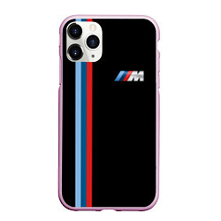 Чехол iPhone 11 Pro матовый BMW BLACK COLLECTION БМВ, цвет: 3D-розовый