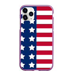 Чехол iPhone 11 Pro матовый USA Flag