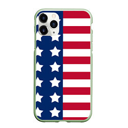 Чехол iPhone 11 Pro матовый USA Flag