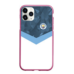 Чехол iPhone 11 Pro матовый Manchester City FC: Sport, цвет: 3D-малиновый