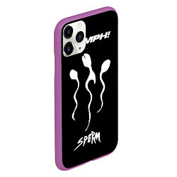 Чехол iPhone 11 Pro матовый OOMPH! Sperm, цвет: 3D-фиолетовый — фото 2