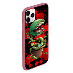 Чехол iPhone 11 Pro матовый Монстр, цвет: 3D-малиновый — фото 2