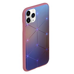 Чехол iPhone 11 Pro матовый НЕЙРОННАЯ СЕТЬ NEURAL NETWORK, цвет: 3D-малиновый — фото 2