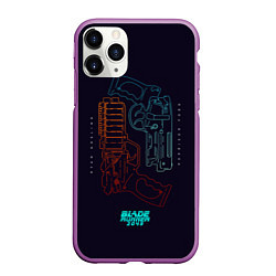 Чехол iPhone 11 Pro матовый Blade Runner Guns