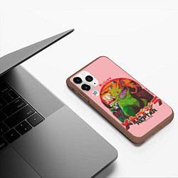 Чехол iPhone 11 Pro матовый Godzilla Reptar, цвет: 3D-коричневый — фото 2