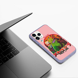 Чехол iPhone 11 Pro матовый Godzilla Reptar, цвет: 3D-светло-сиреневый — фото 2