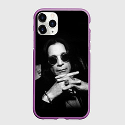 Чехол iPhone 11 Pro матовый Оззи Осборн, цвет: 3D-фиолетовый