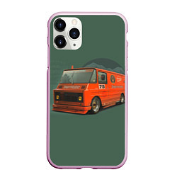 Чехол iPhone 11 Pro матовый Jagermeister, цвет: 3D-розовый