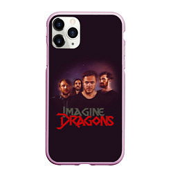 Чехол iPhone 11 Pro матовый Группа Imagine Dragons, цвет: 3D-розовый