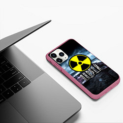 Чехол iPhone 11 Pro матовый S.T.A.L.K.E.R: Андрей, цвет: 3D-малиновый — фото 2