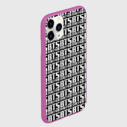 Чехол iPhone 11 Pro матовый BTS K-pop pattern, цвет: 3D-фиолетовый — фото 2