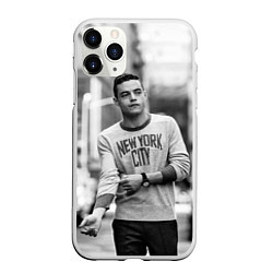 Чехол iPhone 11 Pro матовый Rami Malek, цвет: 3D-белый