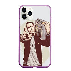 Чехол iPhone 11 Pro матовый Eminem: Street Music