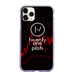 Чехол iPhone 11 Pro матовый Twenty one pilots, цвет: 3D-светло-сиреневый