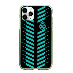 Чехол iPhone 11 Pro матовый FC Real Madrid: Creative, цвет: 3D-салатовый