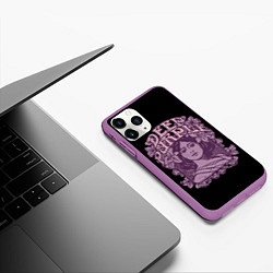 Чехол iPhone 11 Pro матовый Deep Purple, цвет: 3D-фиолетовый — фото 2