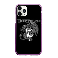 Чехол iPhone 11 Pro матовый Deep Purple: Dark Dragon, цвет: 3D-фиолетовый