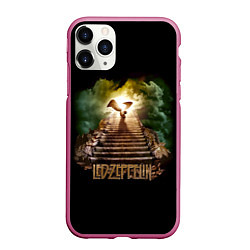 Чехол iPhone 11 Pro матовый Led Zeppelin: Way to Heaven, цвет: 3D-малиновый