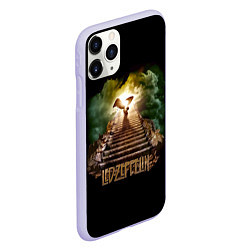 Чехол iPhone 11 Pro матовый Led Zeppelin: Way to Heaven, цвет: 3D-светло-сиреневый — фото 2