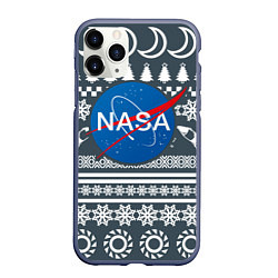 Чехол iPhone 11 Pro матовый NASA: New Year, цвет: 3D-серый