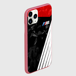 Чехол iPhone 11 Pro матовый BMW M: Poly Sport, цвет: 3D-малиновый — фото 2