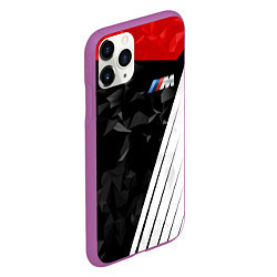 Чехол iPhone 11 Pro матовый BMW M: Poly Sport, цвет: 3D-фиолетовый — фото 2