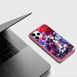 Чехол iPhone 11 Pro матовый No Game No Life Zero, цвет: 3D-малиновый — фото 2