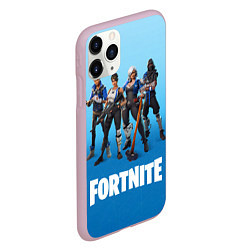 Чехол iPhone 11 Pro матовый Fortnite Stories, цвет: 3D-розовый — фото 2