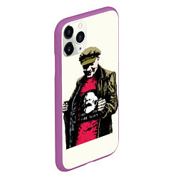 Чехол iPhone 11 Pro матовый Стильный Ленин, цвет: 3D-фиолетовый — фото 2