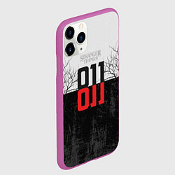 Чехол iPhone 11 Pro матовый Stranger Things 011, цвет: 3D-фиолетовый — фото 2