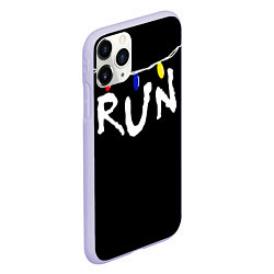 Чехол iPhone 11 Pro матовый Stranger Things RUN, цвет: 3D-светло-сиреневый — фото 2