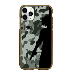 Чехол iPhone 11 Pro матовый PUBG: Camo Shadow