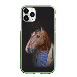 Чехол iPhone 11 Pro матовый BoJack, цвет: 3D-салатовый