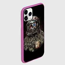Чехол iPhone 11 Pro матовый NASA: Death Astronaut, цвет: 3D-фиолетовый — фото 2