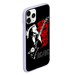Чехол iPhone 11 Pro матовый AC/DC: For Those About to Rock, цвет: 3D-светло-сиреневый — фото 2